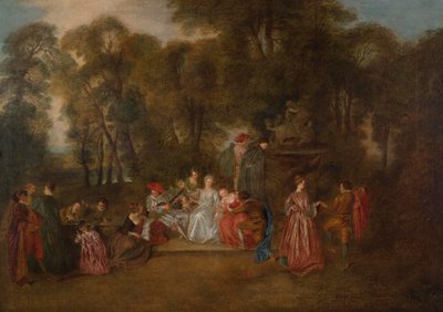 Gallant Party by Follower of Antoine Watteau